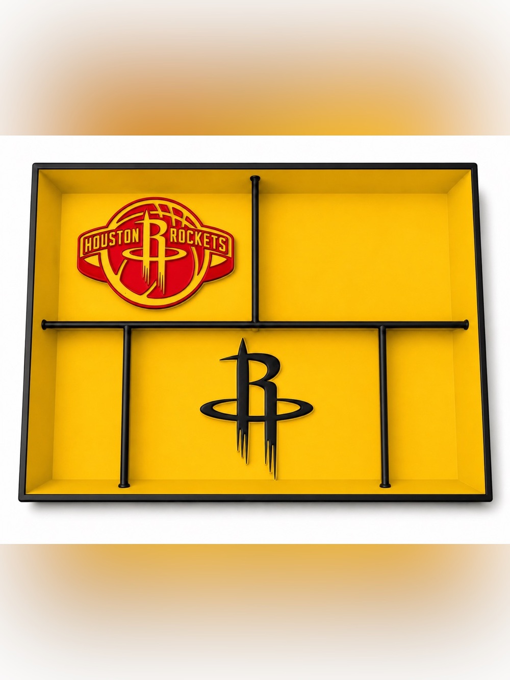 Houston Rockets NBA Pocket Dump Tray - For Keys, Wallet, Money, Etc